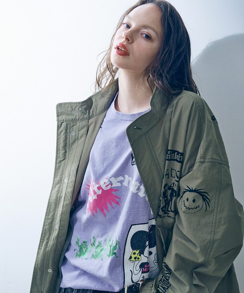 RNA（アールエヌエー）の「C0783 マルチプリントＢＩＧモッズコート（モッズコート・レディース・ピンク/カーキ/ネイビー・MEDIUM）」の19枚目の写真