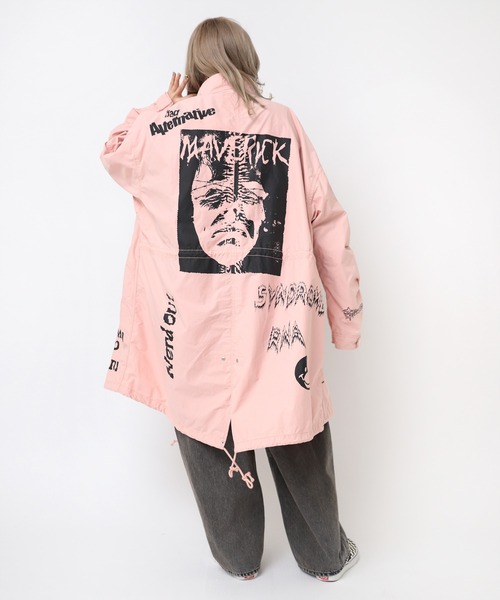 RNA（アールエヌエー）の「C0783 マルチプリントＢＩＧモッズコート（モッズコート・レディース・ピンク/カーキ/ネイビー・MEDIUM）」の15枚目の写真