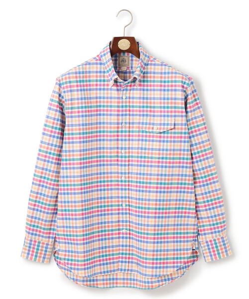J.PRESS(ジェイプレス)の「【KING SIZE】コットンオックス マルチチェック シャツ / ボタンダウン(シャツ/ブラウス・メンズ・ブルー系3/ホワイト系3・5L/4L/3L/2L)」の13枚目の写真
