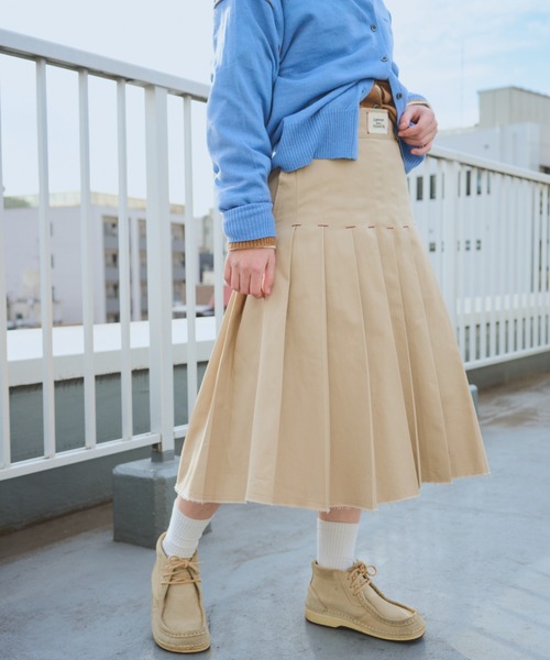 common gull products. 街のデニムジャケットプリーツスカート common gull products.（コモンガルプロダクツ）の「街のデニム