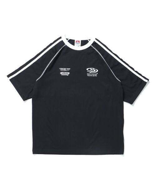 BEN DAVIS(ベンデイビス)の「【BEN DAVIS(ベンデイビス)】SIDE STRIPE TEAM TEE / Tシャツ 半袖 ゲームシャツ ブロークコア ラグラン クルーネック(Tシャツ/カットソー・メンズ・オフホワイト/ブラック/ホワイト/ネイビー・MEDIUM/LARGE/X-LARGE)」の21枚目の写真