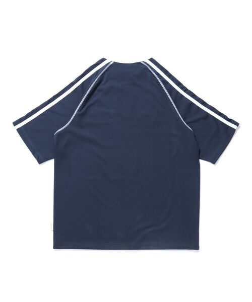 BEN DAVIS(ベンデイビス)の「【BEN DAVIS(ベンデイビス)】SIDE STRIPE TEAM TEE / Tシャツ 半袖 ゲームシャツ ブロークコア ラグラン クルーネック(Tシャツ/カットソー・メンズ・オフホワイト/ブラック/ホワイト/ネイビー・MEDIUM/LARGE/X-LARGE)」の9枚目の写真