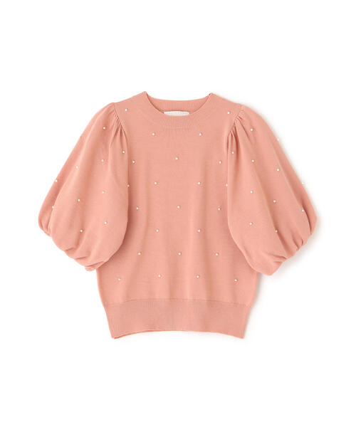 PROPORTION BODY DRESSING（プロポーションボディドレッシング）の「パール付きバルーン袖ニット / 1215170310（ニット/セーター・レディース・ベージュ/ピンク/ブルー・FREE）」の11枚目の写真