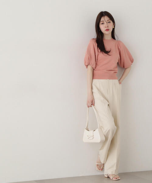 プロポーションボディドレッシング　パールデザインニット プロポーションボディドレッシング PROPORTION BODY DRESSING