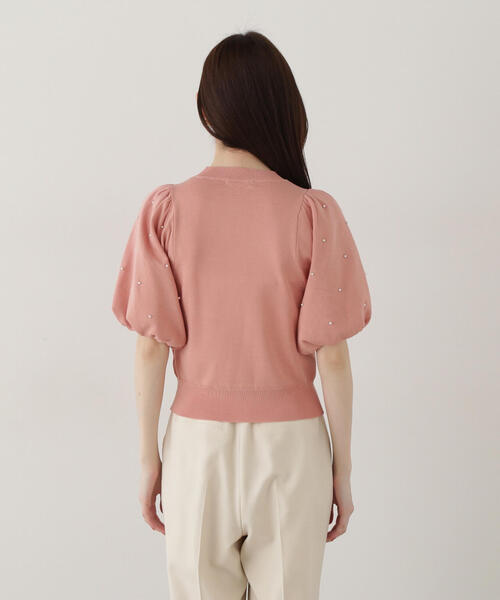 PROPORTION BODY DRESSING（プロポーションボディドレッシング）の「パール付きバルーン袖ニット / 1215170310（ニット/セーター・レディース・ベージュ/ピンク/ブルー・FREE）」の18枚目の写真