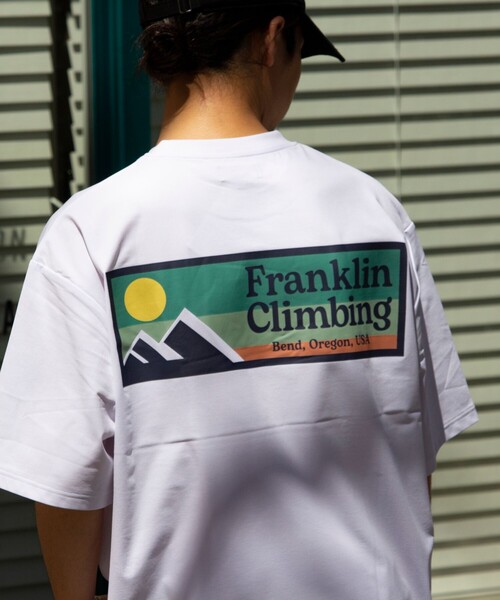 Franklin Climbing（フランクリンクライミング）の「【Franklin Climbing】FLEX TECH バックプリント 半袖ロゴTシャツ（Tシャツ/カットソー・メンズ・ホワイト/ブラック/グレー/レッド・M/L）」の2枚目の写真