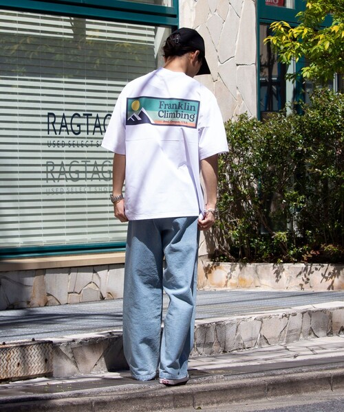 Franklin Climbing（フランクリンクライミング）の「【Franklin Climbing】FLEX TECH バックプリント 半袖ロゴTシャツ（Tシャツ/カットソー・メンズ・ホワイト/ブラック/グレー/レッド・M/L）」の10枚目の写真