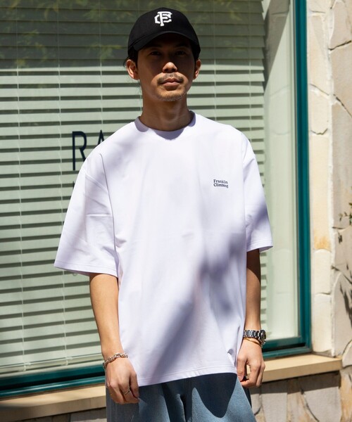 Franklin Climbing（フランクリンクライミング）の「【Franklin Climbing】FLEX TECH バックプリント 半袖ロゴTシャツ（Tシャツ/カットソー・メンズ・ホワイト/ブラック/グレー/レッド・M/L）」の5枚目の写真