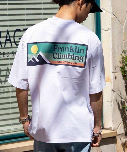 Franklin Climbing（フランクリンクライミング）の「【Franklin Climbing】FLEX TECH バックプリント 半袖ロゴTシャツ（Tシャツ/カットソー・メンズ・ホワイト/ブラック/グレー/レッド・M/L）」の13枚目の写真
