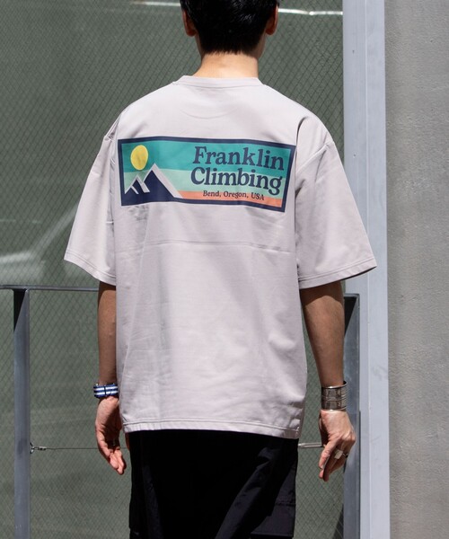 Franklin Climbing（フランクリンクライミング）の「【Franklin Climbing】FLEX TECH バックプリント 半袖ロゴTシャツ（Tシャツ/カットソー・メンズ・ホワイト/ブラック/グレー/レッド・M/L）」の11枚目の写真