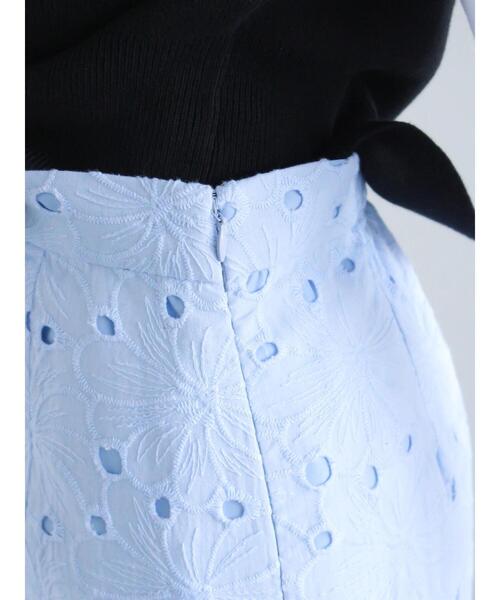 Te chichi（テチチ）の「レースロングスカート（スカート・レディース・オフホワイト/サックスブルー・F）」の18枚目の写真