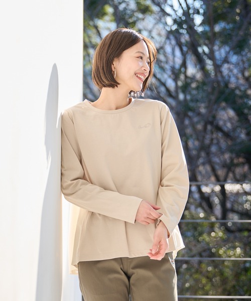 Arnold Palmer(アーノルドパーマー)の「ギンガム バック ドッキング フレア チュニック(チュニック・レディース・ライトベージュ/杢グレー/ブラック・L/M/S)」の3枚目の写真