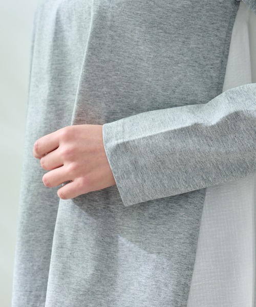 Arnold Palmer(アーノルドパーマー)の「ギンガム バック ドッキング フレア チュニック(チュニック・レディース・ライトベージュ/杢グレー/ブラック・L/M/S)」の8枚目の写真