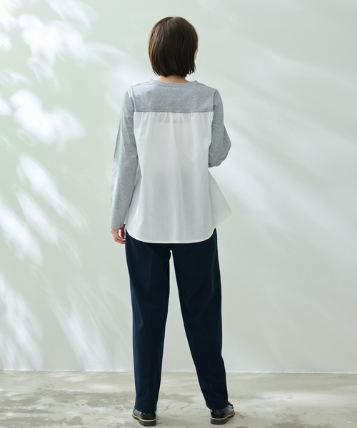 Arnold Palmer(アーノルドパーマー)の「ギンガム バック ドッキング フレア チュニック(チュニック・レディース・ライトベージュ/杢グレー/ブラック・L/M/S)」の17枚目の写真