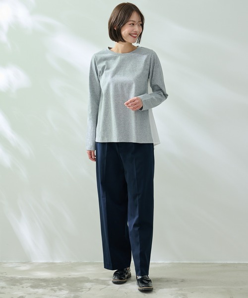 Arnold Palmer(アーノルドパーマー)の「ギンガム バック ドッキング フレア チュニック(チュニック・レディース・ライトベージュ/杢グレー/ブラック・L/M/S)」の15枚目の写真