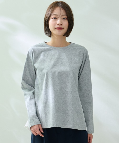 Arnold Palmer(アーノルドパーマー)の「ギンガム バック ドッキング フレア チュニック(チュニック・レディース・ライトベージュ/杢グレー/ブラック・L/M/S)」の21枚目の写真