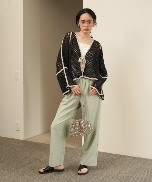 Bab(バブ)の「クロシェショートカーディガン(カーディガン/ボレロ・レディース・ホワイト系その他/A/B・FREE)」の5枚目の写真