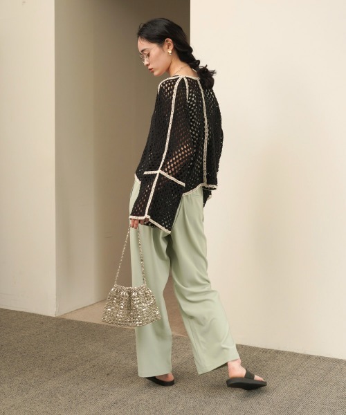 Bab(バブ)の「クロシェショートカーディガン(カーディガン/ボレロ・レディース・ホワイト系その他/A/B・FREE)」の8枚目の写真