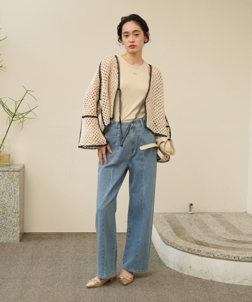 Bab(バブ)の「クロシェショートカーディガン(カーディガン/ボレロ・レディース・ホワイト系その他/A/B・FREE)」の13枚目の写真