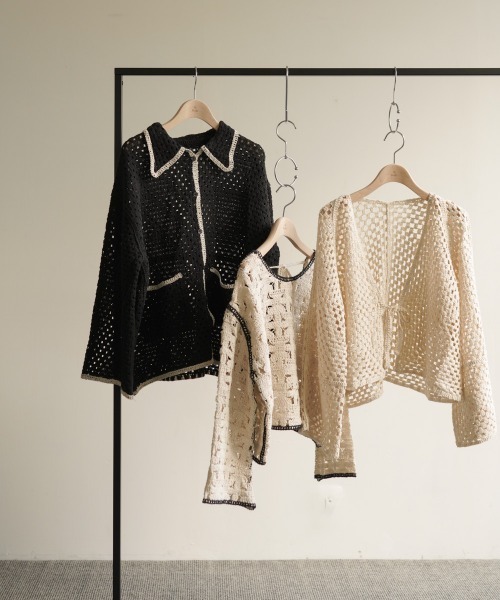 Bab(バブ)の「クロシェショートカーディガン(カーディガン/ボレロ・レディース・ホワイト系その他/A/B・FREE)」の18枚目の写真