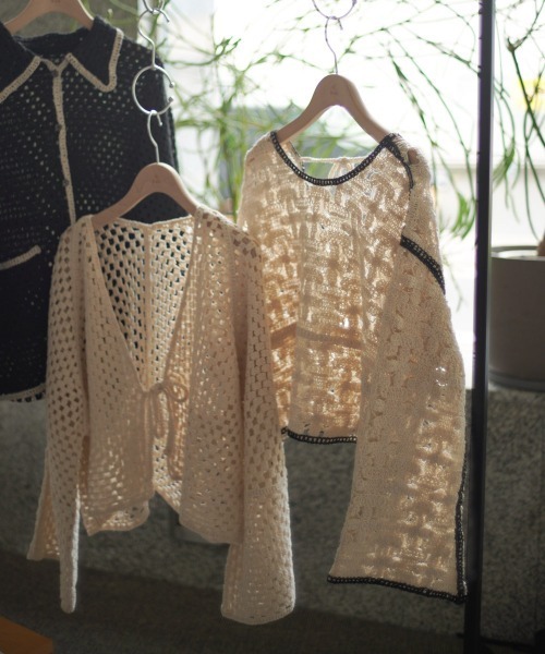 Bab(バブ)の「クロシェショートカーディガン(カーディガン/ボレロ・レディース・ホワイト系その他/A/B・FREE)」の19枚目の写真