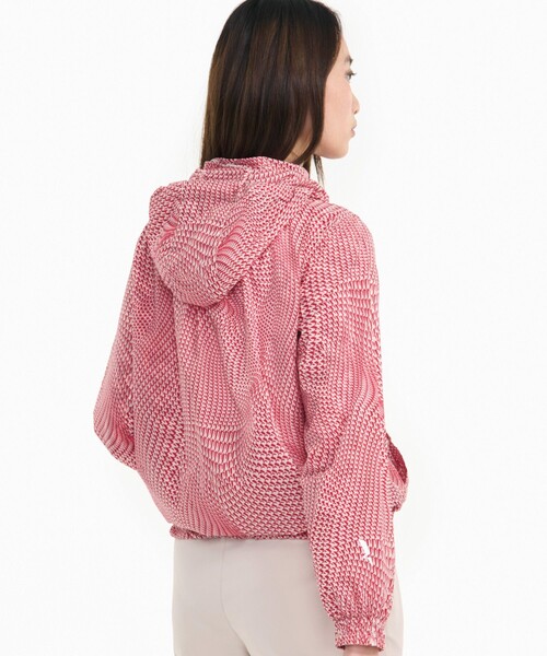 セール】軽量 撥水 パッカブルプリントジップアップナイロンジャケット