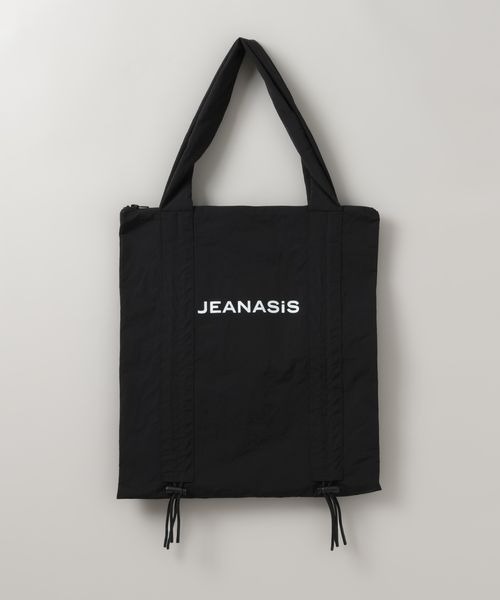 JEANASIS(ジーナシス)の「【WEB・一部店舗限定】ロゴエコBAG/319748(エコバッグ/サブバッグ・レディース・シルバー/ブラック・FREE)」の3枚目の写真