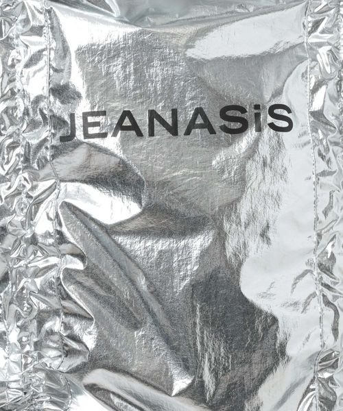 JEANASIS(ジーナシス)の「【WEB・一部店舗限定】ロゴエコBAG/319748(エコバッグ/サブバッグ・レディース・シルバー/ブラック・FREE)」の11枚目の写真