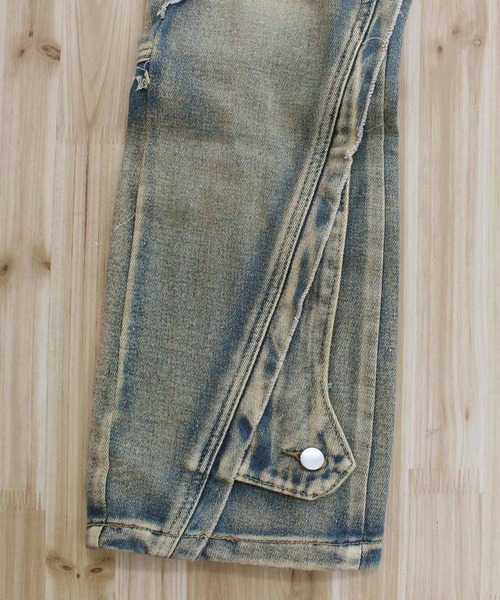 TopIsm（トップイズム）の「【2025】ヴィンテージ加工リメイク フレアデニムパンツ（デニムパンツ・メンズ・ブルー・M/L）」の12枚目の写真