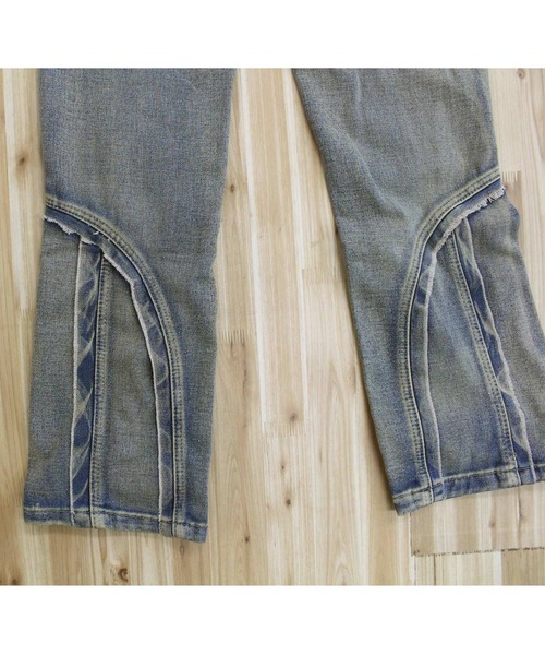 TopIsm（トップイズム）の「【2025】ヴィンテージ加工リメイク フレアデニムパンツ（デニムパンツ・メンズ・ブルー・M/L）」の14枚目の写真