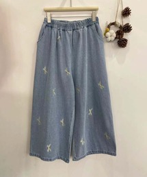 aimoha | 刺繍デニムイージーパンツ(デニムパンツ)