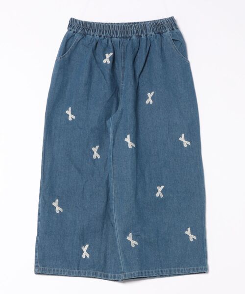 aimoha（アイモハ）の「刺繍デニムイージーパンツ（デニムパンツ・レディース・ライトブルー/ネイビー・FREE）」の10枚目の写真