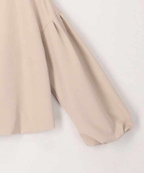 MICO COULIER（ミコクリエ）の「《オケージョン対応》ダブルクロスストレッチジャケット（ノーカラージャケット・レディース・ネイビー/ベージュ・38）」の15枚目の写真