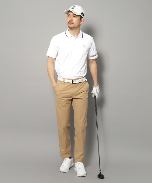 adabat（アダバット）の「【新レーベル ADABAT NAVY】UVカット/吸水速乾 ドライカノコラインポロシャツ（ポロシャツ・メンズ・ホワイト/ブラック・52/50/48/46）」の8枚目の写真