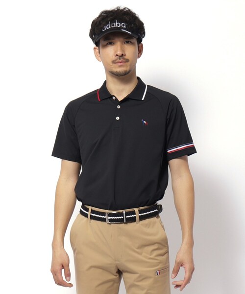 adabat（アダバット）の「【新レーベル ADABAT NAVY】UVカット/吸水速乾 ドライカノコラインポロシャツ（ポロシャツ・メンズ・ホワイト/ブラック・52/50/48/46）」の12枚目の写真
