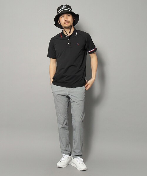 adabat（アダバット）の「【新レーベル ADABAT NAVY】UVカット/吸水速乾 ドライカノコラインポロシャツ（ポロシャツ・メンズ・ホワイト/ブラック・52/50/48/46）」の15枚目の写真