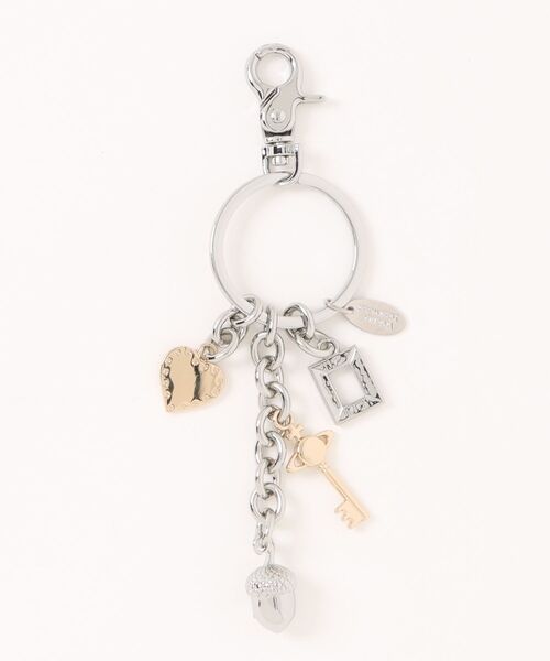Vivienne Westwood(ヴィヴィアンウエストウッド)の「MULTI CHARM KEYRING(キーホルダー・レディース・シルバー・FREE)」の2枚目の写真
