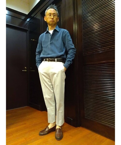 BROOKS BROTHERS（ブルックスブラザーズ）の「ライトウエイト アドバンテージチノ プレーンフロントパンツ Slim（チノパンツ・メンズ・ブルー/グレー・30inch/31inch/32inch/33inch/34inch/36inch/38inch/29inch/35inch/37inch）」の8枚目の写真
