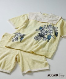 【ムーミン】MOOMIN × une nana cool なめらかふわふわプルオーバー&ハーフパンツセット