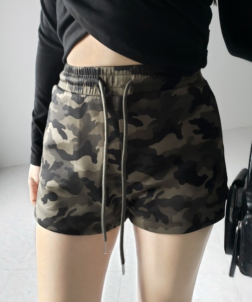 ショートパンツ HUECLOSET  WOOD CAMO SHORT PANTS camo-hq-russian-kamysh-pfo-