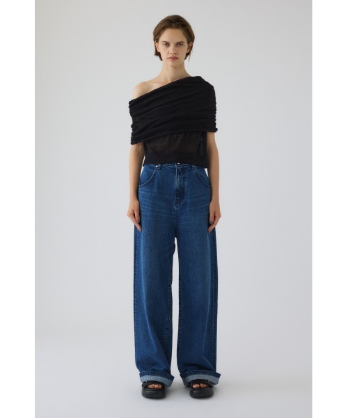 パンツ RIM.ARK Middle straight black denim 38 RIM.ARK | Two tuck straight PT (PANTS ) |RIM.ARK ONLINE STORE