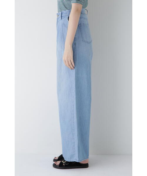 Healthy denim(ヘルシーデニム)の「◆【Healthy Denimコラボ】タックワイドデニムパンツ(デニムパンツ・レディース・ネイビー/ブルー・LARGE/MEDIUM/SMALL)」の19枚目の写真