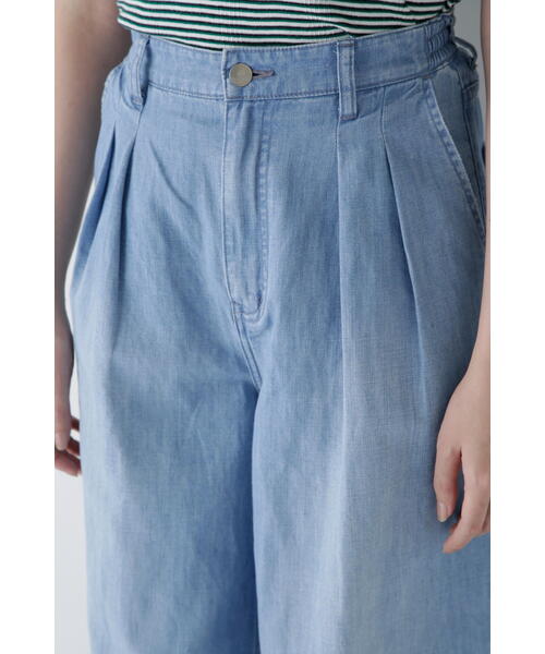 Healthy denim(ヘルシーデニム)の「◆【Healthy Denimコラボ】タックワイドデニムパンツ(デニムパンツ・レディース・ネイビー/ブルー・LARGE/MEDIUM/SMALL)」の21枚目の写真