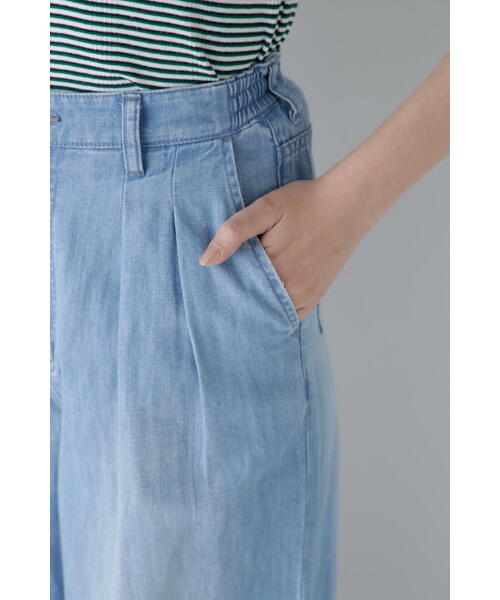 Healthy denim(ヘルシーデニム)の「◆【Healthy Denimコラボ】タックワイドデニムパンツ(デニムパンツ・レディース・ネイビー/ブルー・LARGE/MEDIUM/SMALL)」の22枚目の写真