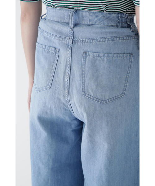 ◇【Healthy Denimコラボ】タックワイドデニムパンツ（デニム