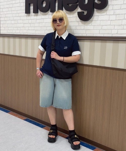 Honeys（ハニーズ）の「デニムハーフパンツ（デニムパンツ・レディース・ブルー系その他2/ブルー系その他3/ブラック系その他・L/LL/M/S/SS）」の10枚目の写真