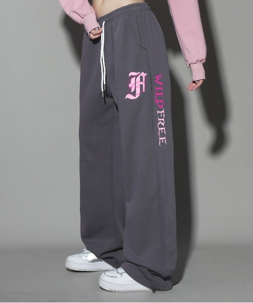 gossip!ロサンゼルス(ゴシップロサンゼルス)の「Y2K スウェットワイドパンツ ルームウェアパンツ(スウェットパンツ・レディース・グレー/ブラック・M/L)」の19枚目の写真