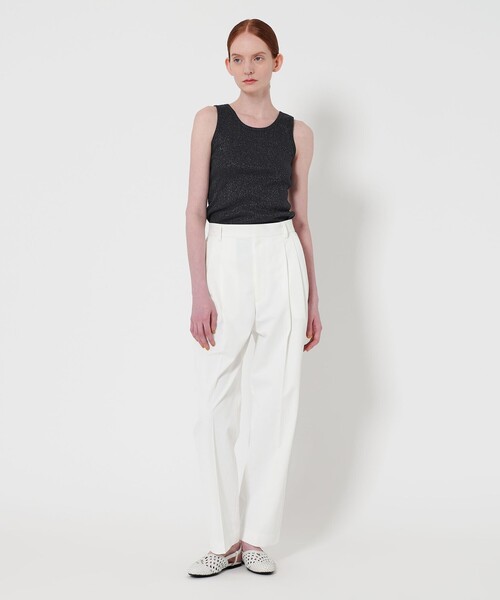 Steven Alan（スティーブンアラン）の「＜Steven Alan＞ラメ テレコ タンクトップ（タンクトップ・レディース・ネイビー/ライラック/クリーム・FREE）」の4枚目の写真