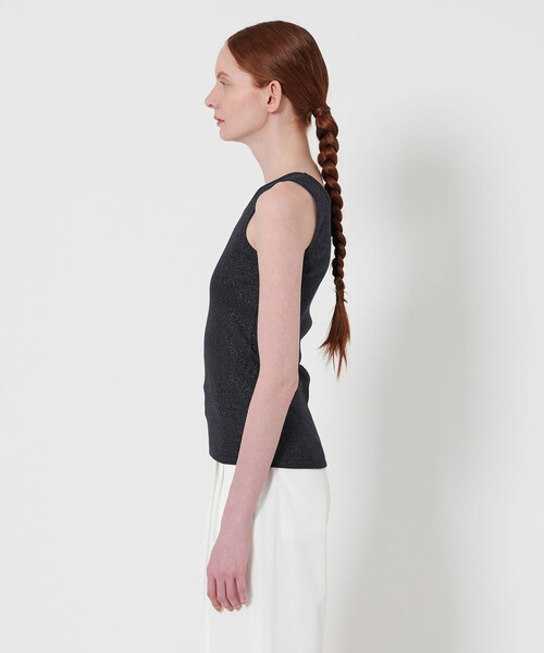 Steven Alan（スティーブンアラン）の「＜Steven Alan＞ラメ テレコ タンクトップ（タンクトップ・レディース・ネイビー/ライラック/クリーム・FREE）」の8枚目の写真