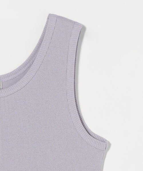 Steven Alan（スティーブンアラン）の「＜Steven Alan＞ラメ テレコ タンクトップ（タンクトップ・レディース・ネイビー/ライラック/クリーム・FREE）」の13枚目の写真